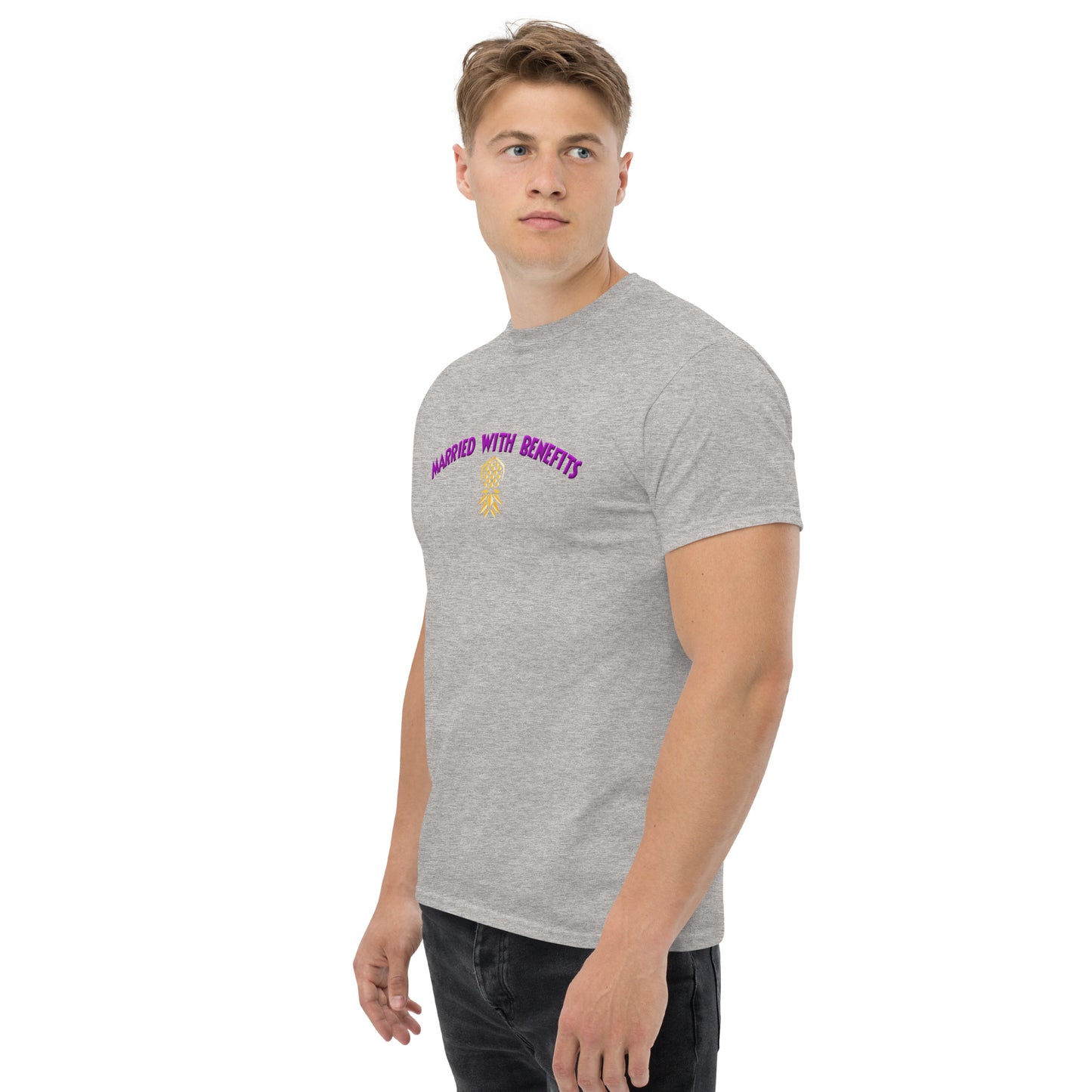 Married With Benefits Classic T-Shirt | Swinger & ENM Lifestyle Clothing – DK Apparel – DK Apparel lifestyle clothing