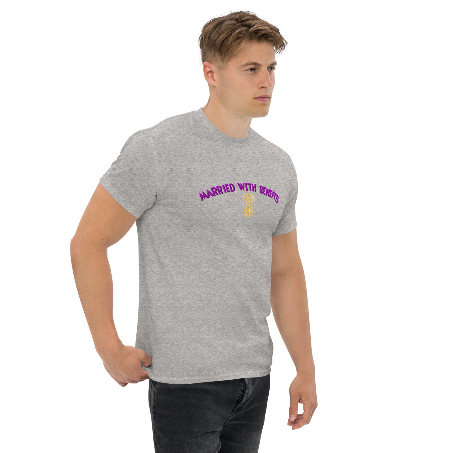 Married With Benefits Classic T-Shirt | Swinger & ENM Lifestyle Clothing – DK Apparel – DK Apparel lifestyle clothing