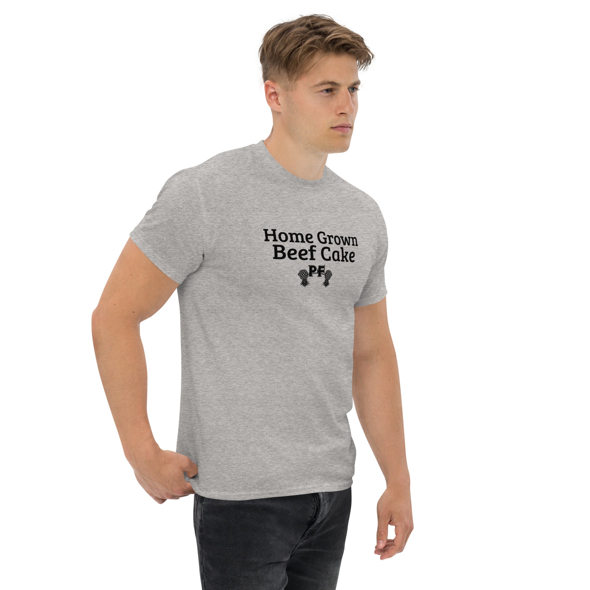 Home Grown Beef Cake PF Classic T-Shirt | Pineapple Fitness Lifestyle Apparel – DK Apparel – DK Apparel lifestyle clothing