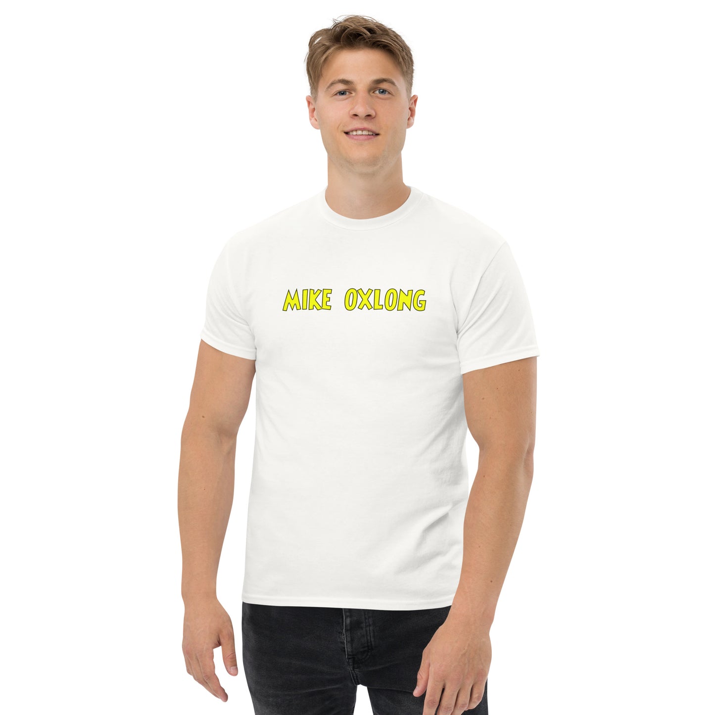 Mike Oxlong Classic T-Shirt | Funny Swinger & ENM Lifestyle Apparel – DK Apparel – DK Apparel lifestyle clothing