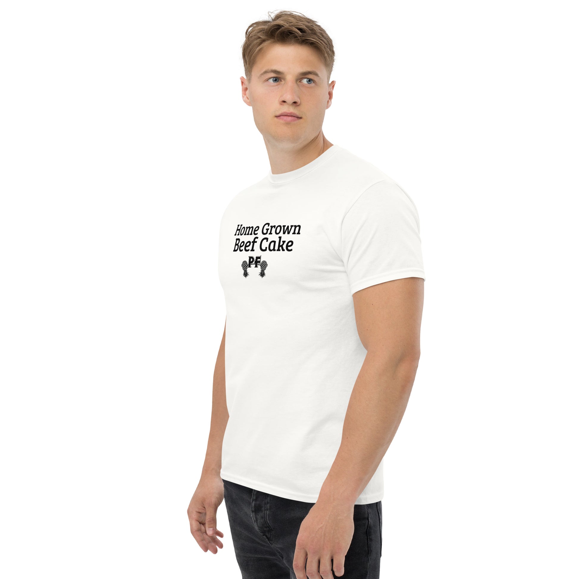 Home Grown Beef Cake PF Classic T-Shirt | Pineapple Fitness Lifestyle Apparel – DK Apparel – DK Apparel lifestyle clothing