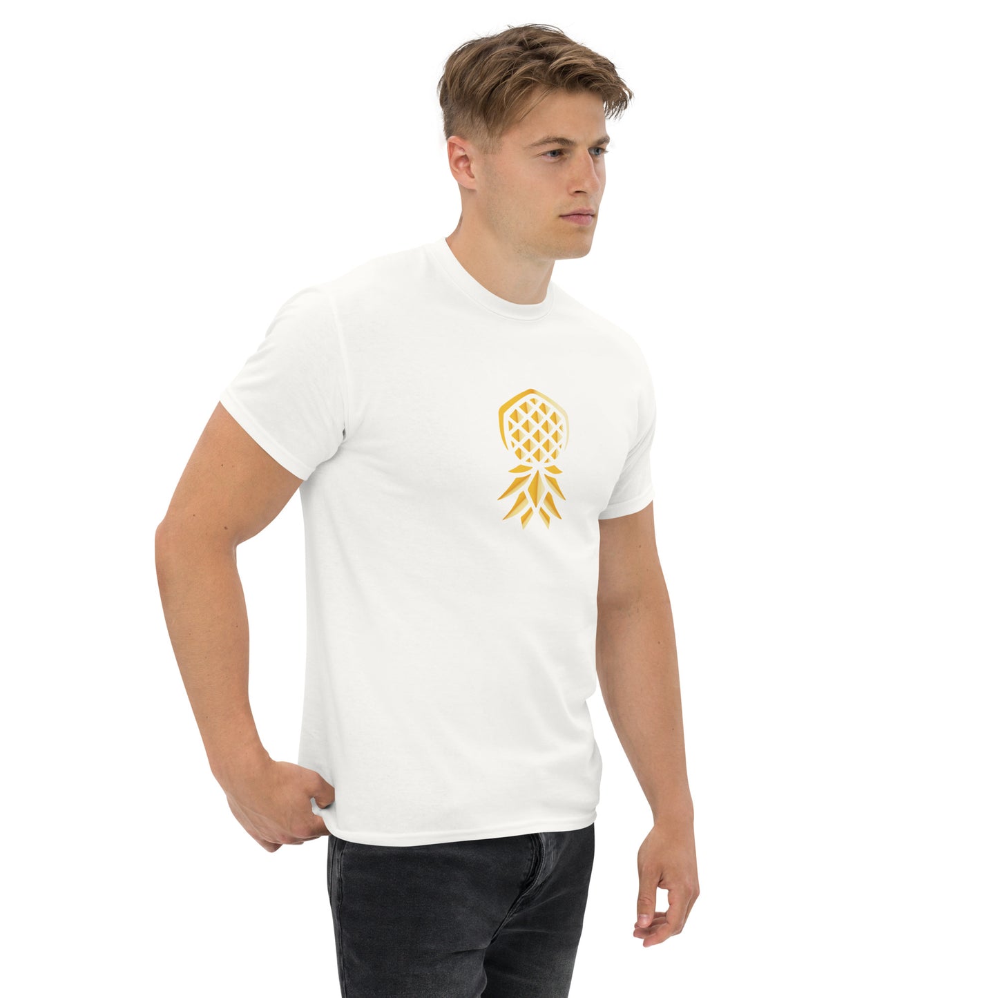 Pineapple Center Logo Classic T-Shirt | Swinger & ENM Lifestyle Apparel – DK Apparel – DK Apparel lifestyle clothing