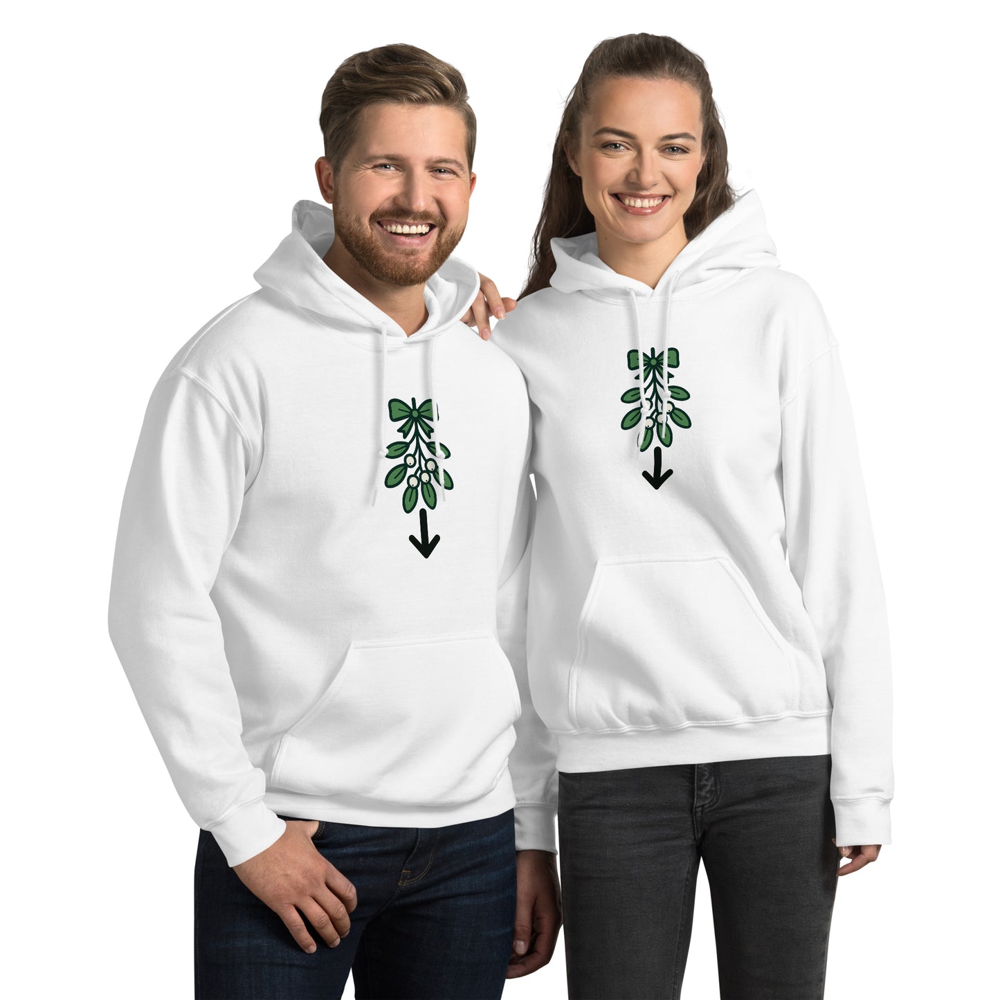 Mistletoe Unisex Hoodie – Funny Christmas Swinger Holiday Apparel | DK Apparel-DK Apparel