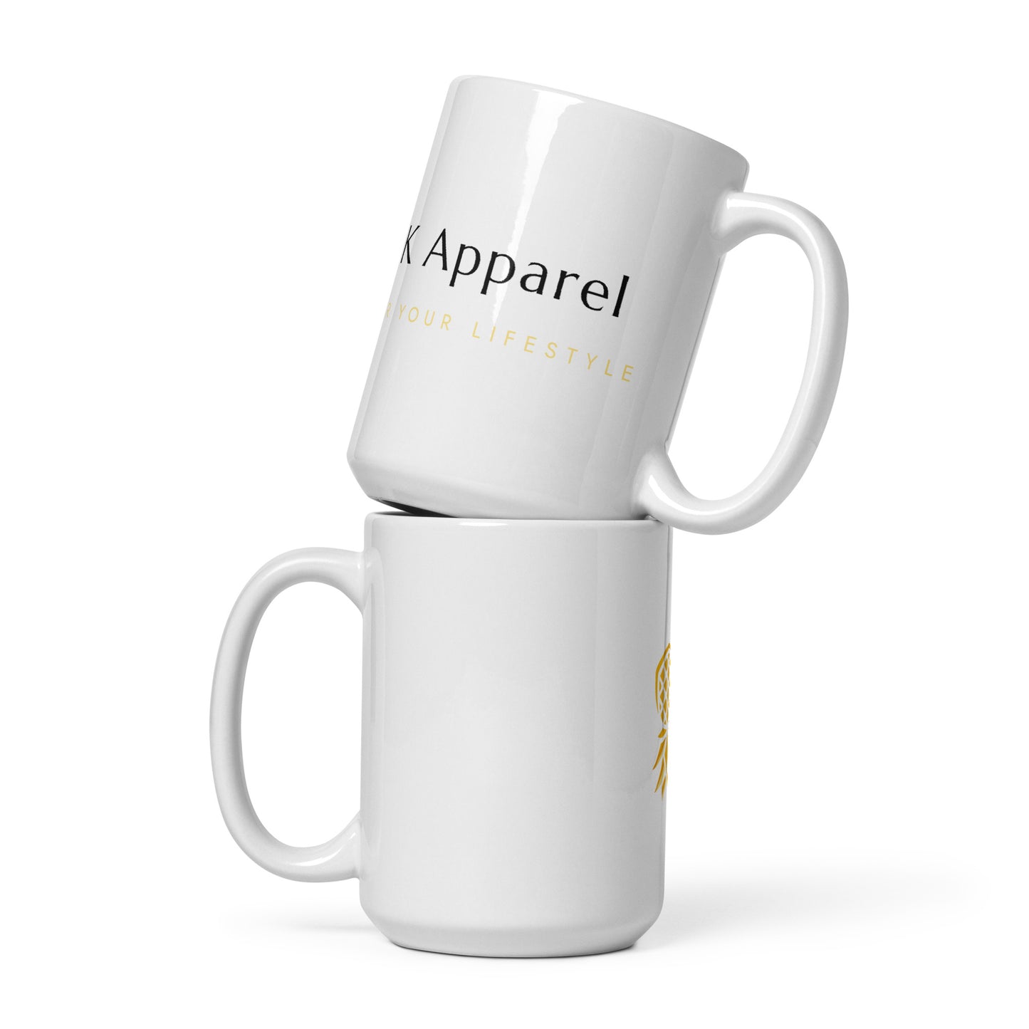 DK Apparel White glossy mug – DK Apparel lifestyle clothing