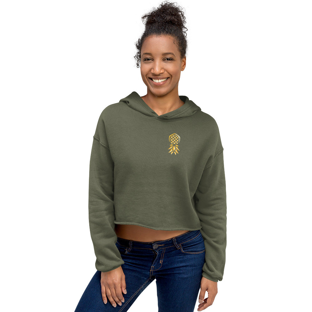 Pineapple Women’s Crop Hoodie | Swinger & ENM Lifestyle Apparel – DK Apparel – DK Apparel lifestyle clothing
