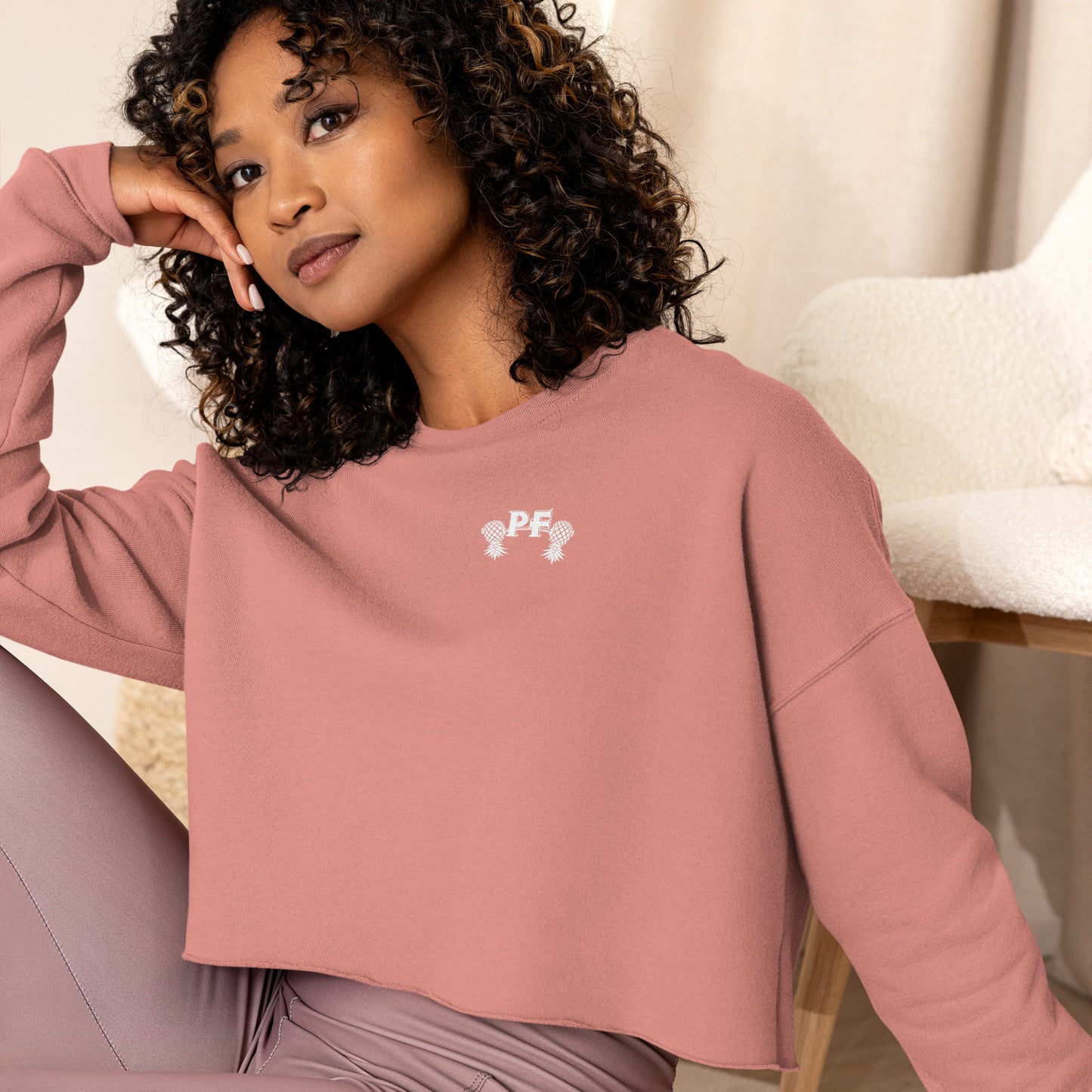 Pineapple Fitness Crop Sweatshirt White Logo | Lifestyle Gym & ENM Apparel – DK Apparel – DK Apparel lifestyle clothing