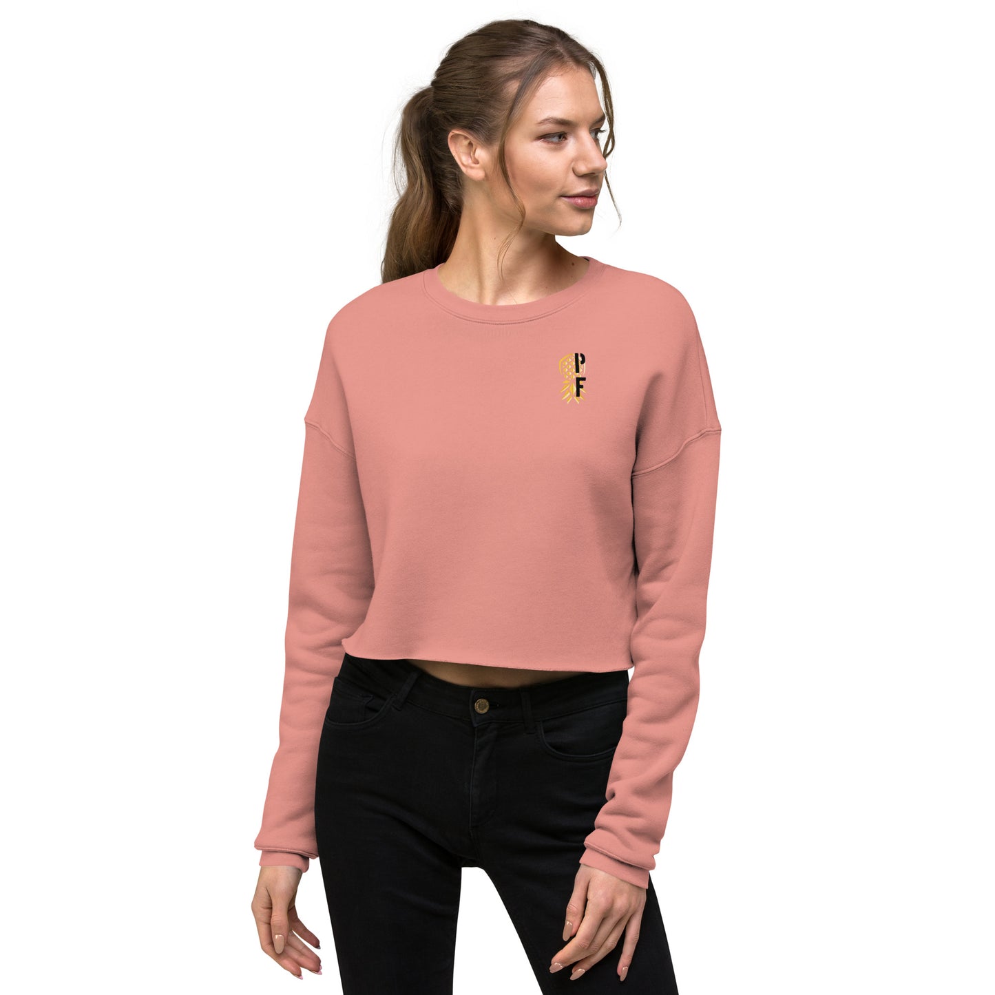 PF Crop Sweatshirt – White Logo | Pineapple Fitness Lifestyle & ENM Apparel – DK Apparel – DK Apparel lifestyle clothing