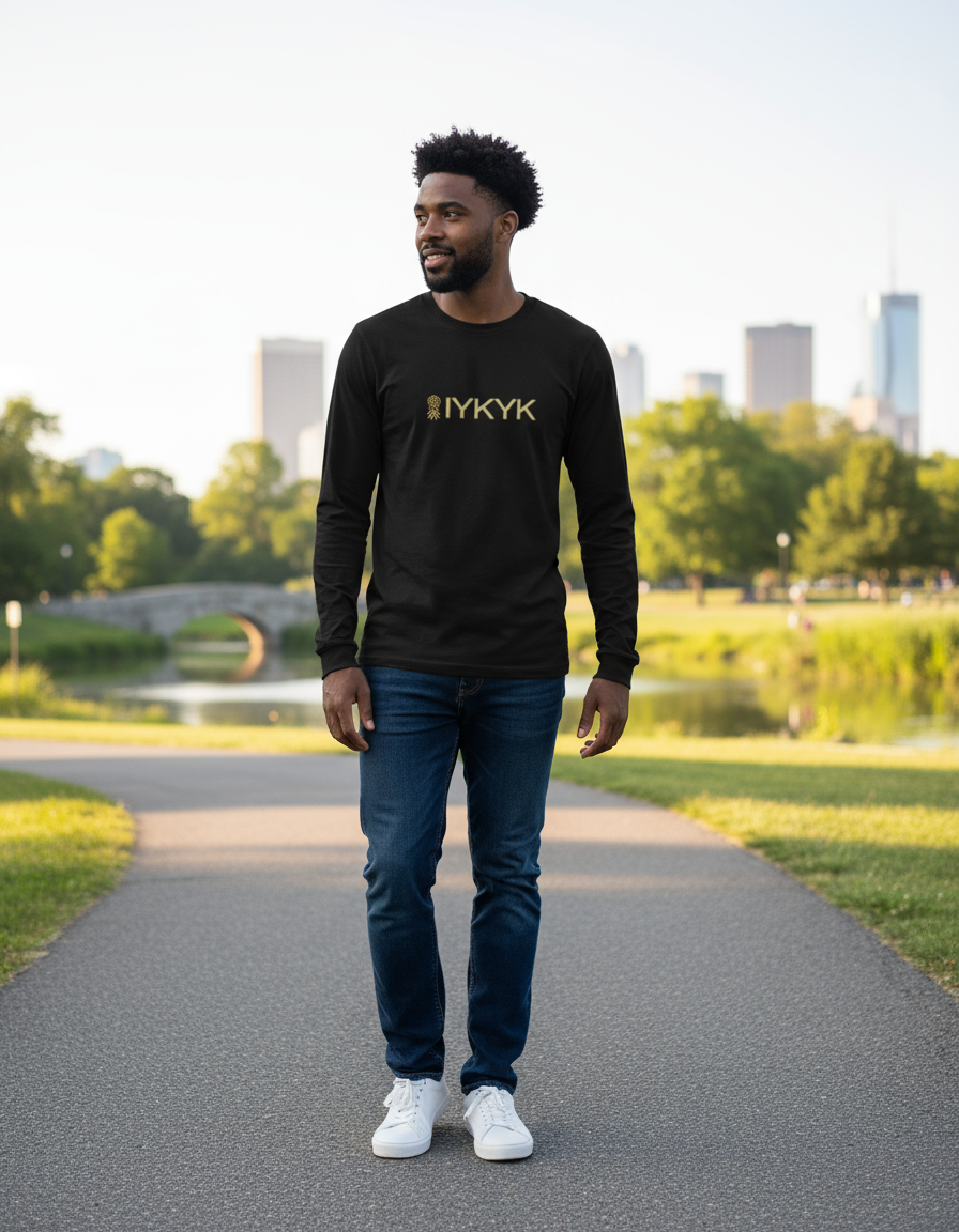 IYKYK Long Sleeve Fitted Crew | Swinger & ENM Lifestyle Apparel – DK Apparel-DK Apparel