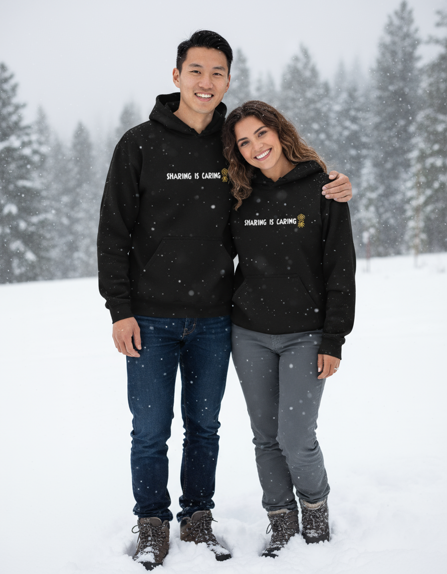 Sharing Is Caring Unisex Hoodie | Swinger & ENM Lifestyle Apparel – DK Apparel-DK Apparel