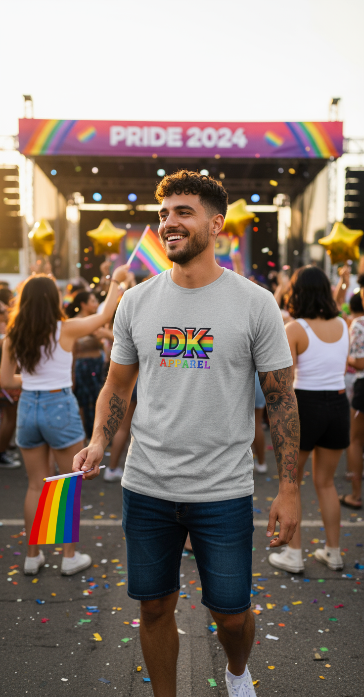 DK Pride Short Sleeve Fitted T Shirt-DK Apparel