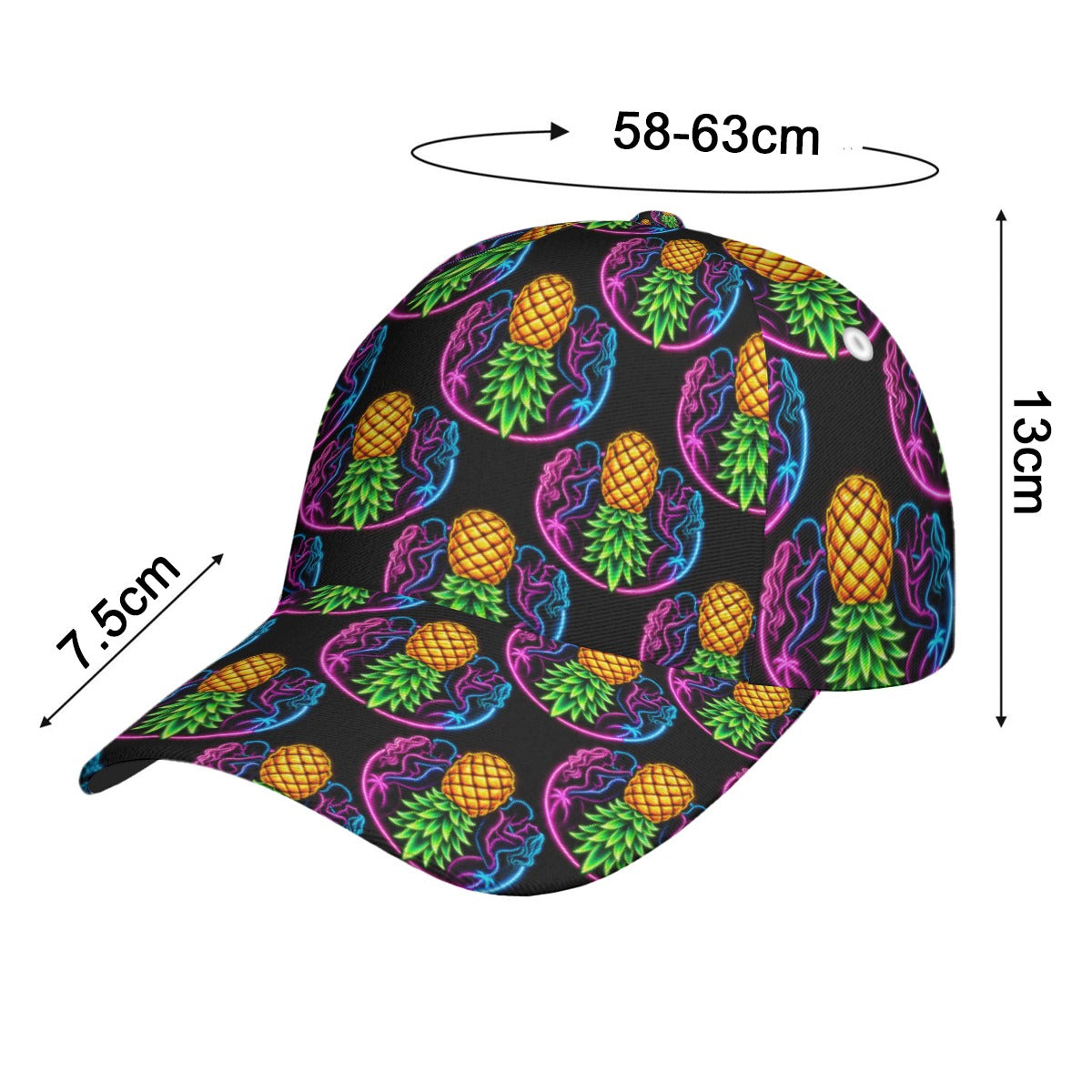 Electric Pineapple Snapback Hat