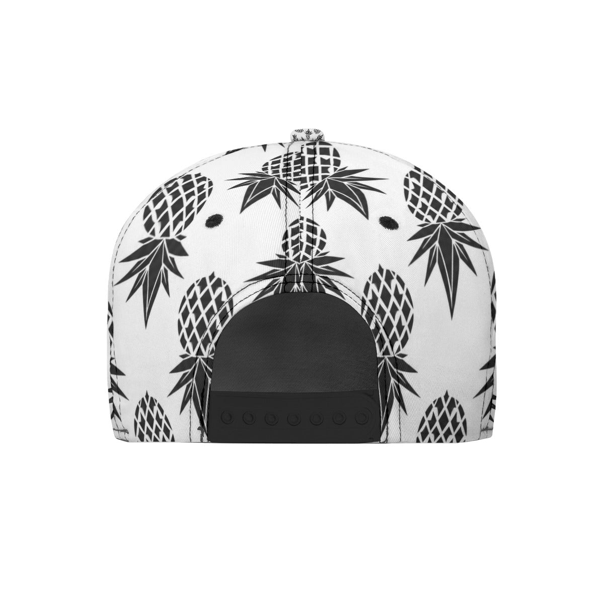 Pineapple Black/White Flat-Brim Hat
