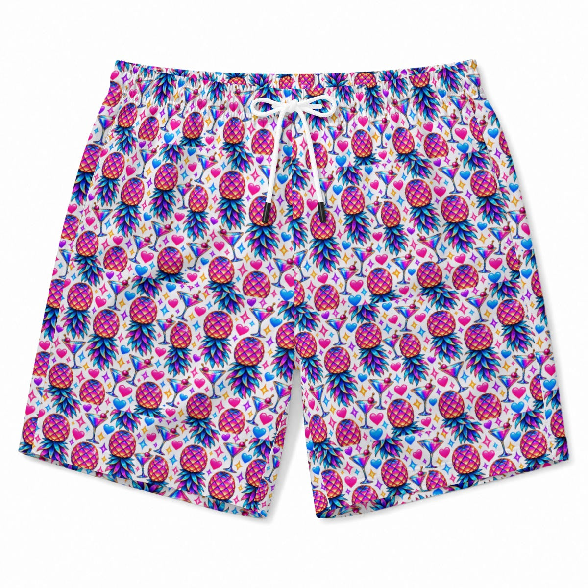 Pineapple Nights Men's Beach Shorts