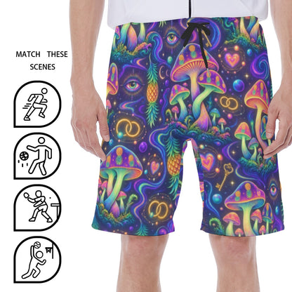 Psychedelic Rave Men's Swim Shorts With Lining