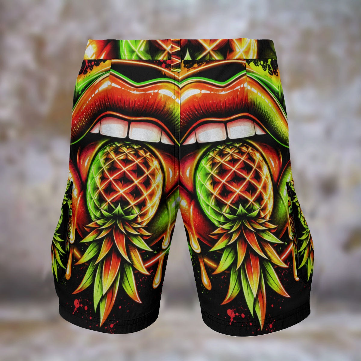 Neon Rave Men's Cargo Shorts