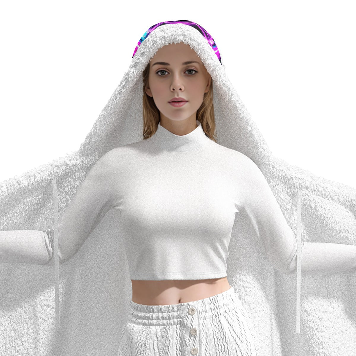 Pineapple Rave Wearable Hooded Blanket