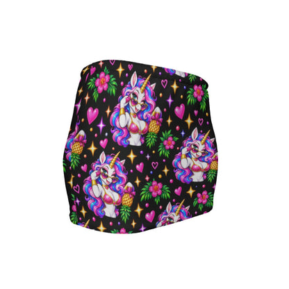 Electric Unicorn Women's Slinky Micro Mini Skirt