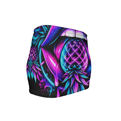 Pineapple Rave Women's Slinky Micro Mini Skirt