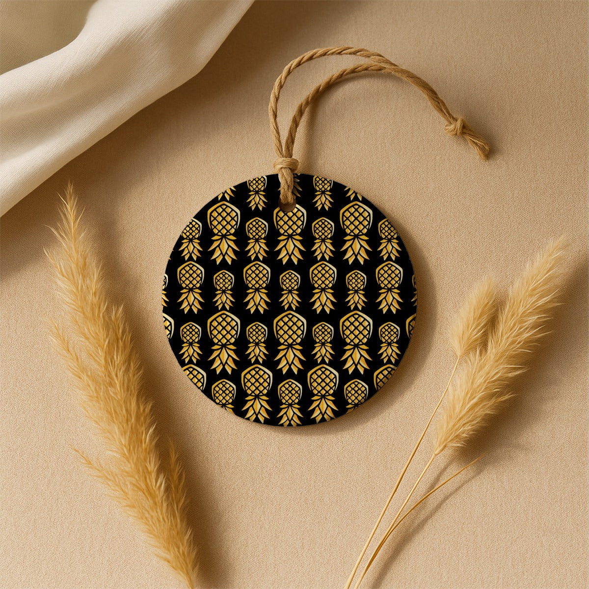 Pineapple Christmas Ceramic Ornaments