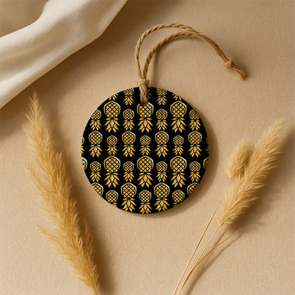 Pineapple Christmas Ceramic Ornaments