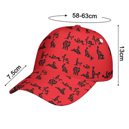 Stick Figure Snap Back Hat