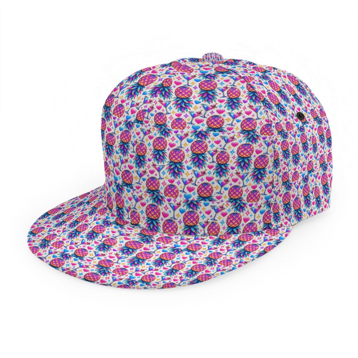 Pineapple Nights Flat Brim Hat