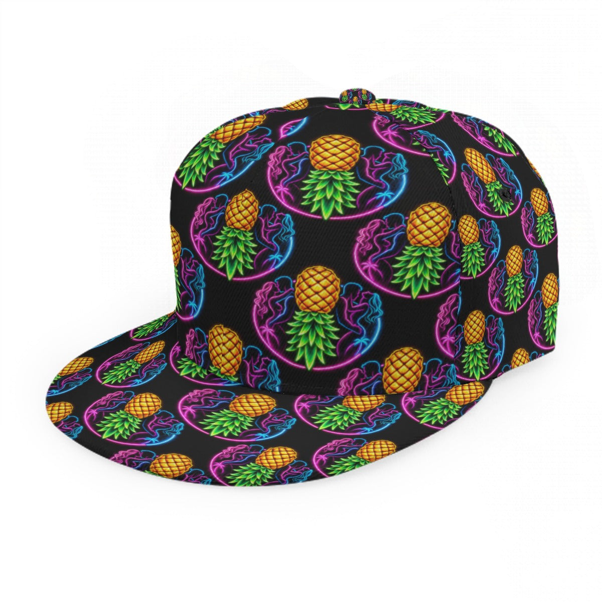 Electric Pineapple Flat Brim Hat