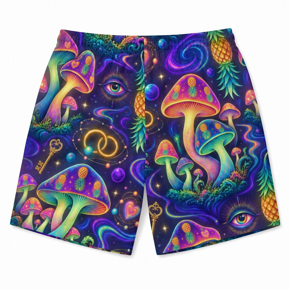 Psychedelic Rave Men's Beach Shorts