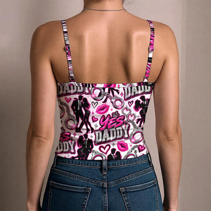 Yes Daddy Women's Spaghetti Strap Tank Top