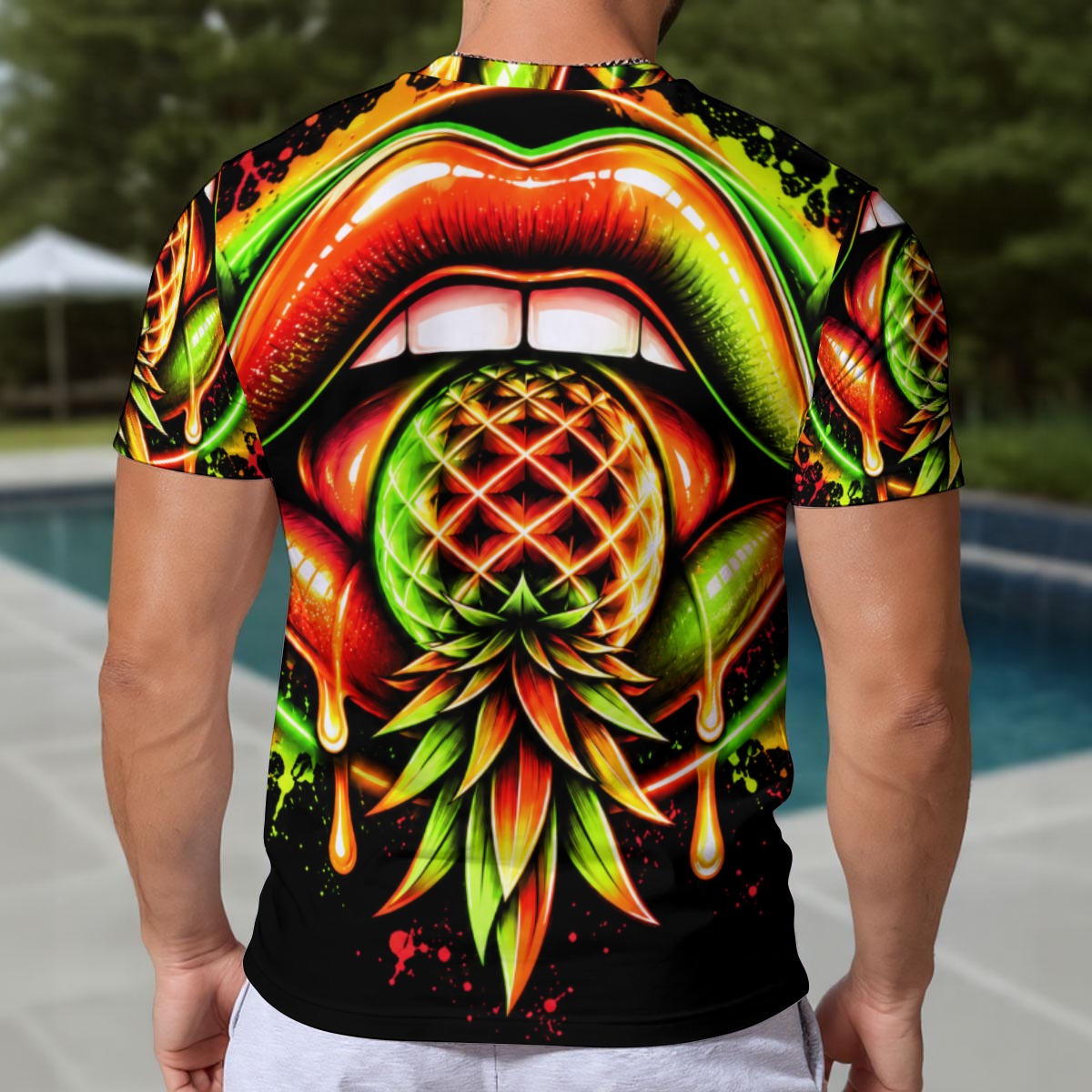 Neon Pineapple Rave Shirt