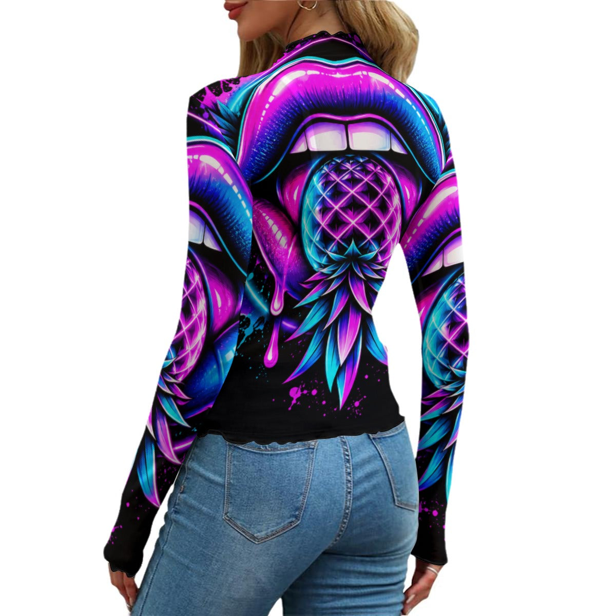 Pineapple Rave Women's Mesh T-shirt