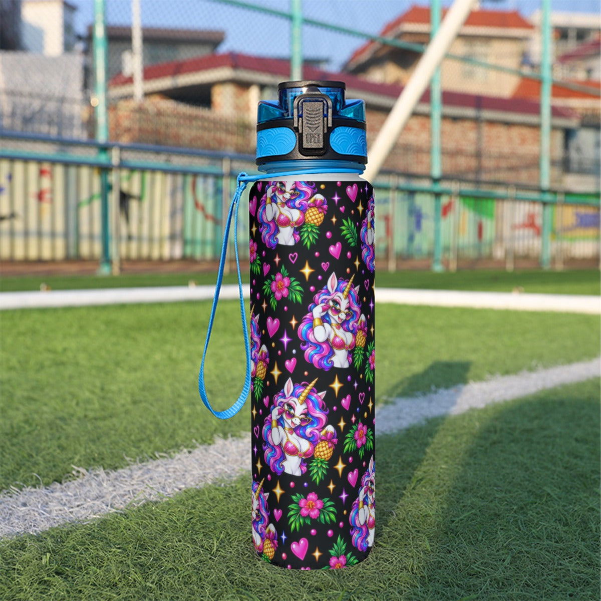 Electric Unicorn Water Bottle 32oz