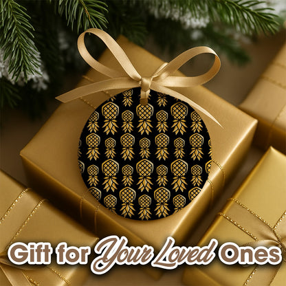 Pineapple Christmas Ceramic Ornaments