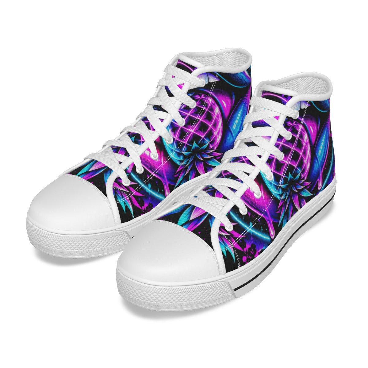 Pineapple Rave Men's Canvas Shoes