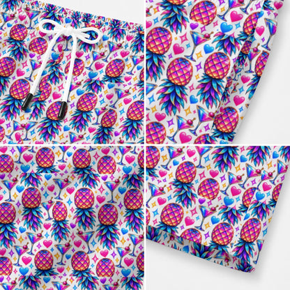 Pineapple Nights Men's Beach Shorts