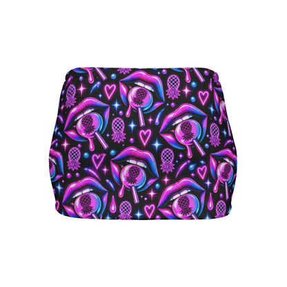 Open Mouth Women's Slinky Micro Mini Skirt