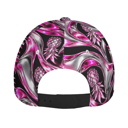 Chrome Pineapple Pink Adjustable Hat