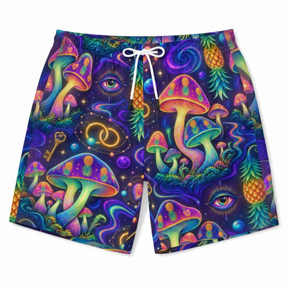 Psychedelic Rave Men's Beach Shorts