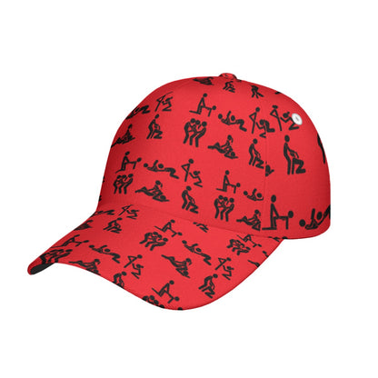 Stick Figure Snap Back Hat