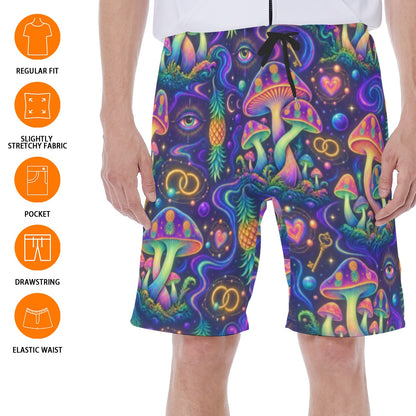 Psychedelic Rave Men's Swim Shorts With Lining