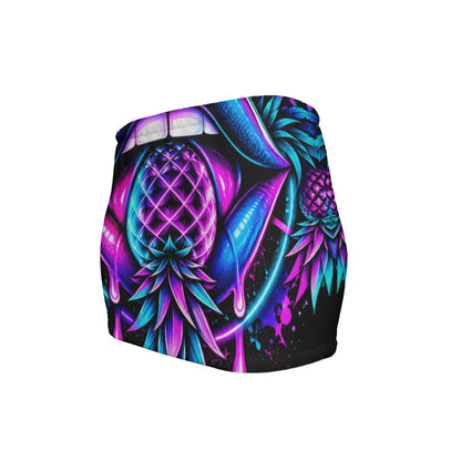 Pineapple Rave Women's Slinky Micro Mini Skirt