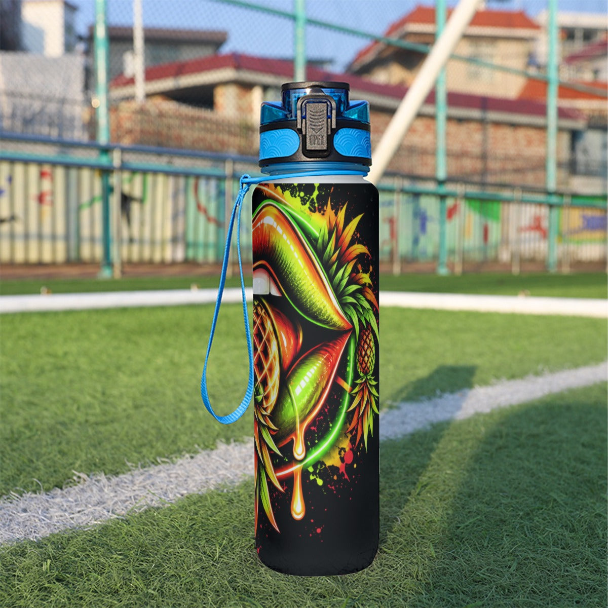 Neon Rave Water Bottle 32oz