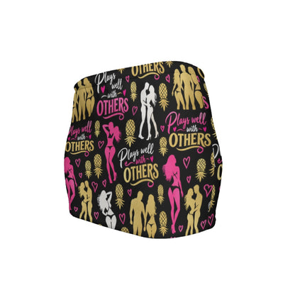 Plays Well With Others Women's Slinky Micro Mini Skirt