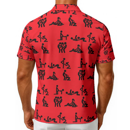 Stick Figure Button Up Shirt