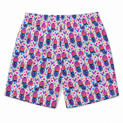Pineapple Nights Men's Beach Shorts