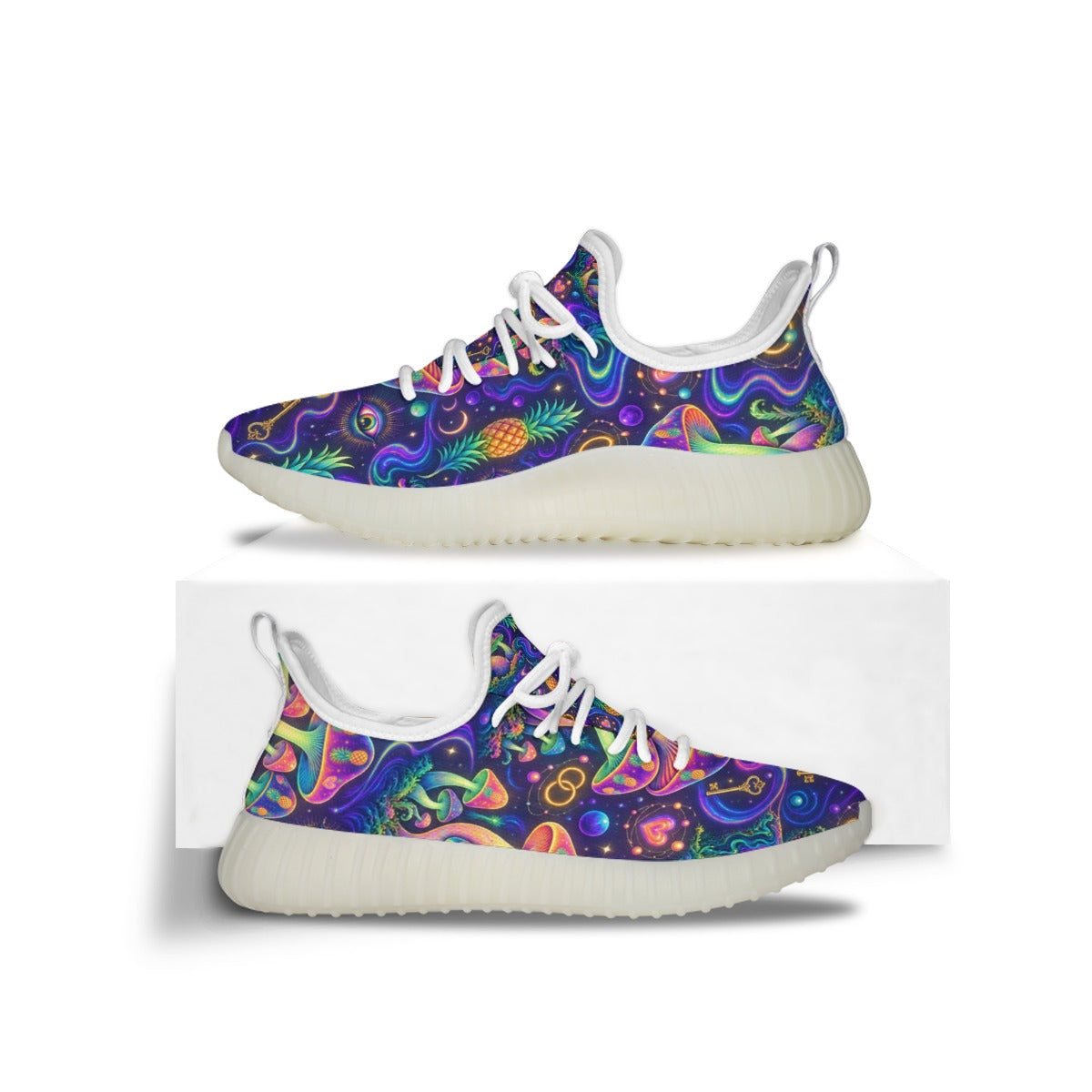 Psychedelic Men's Sports Shoes