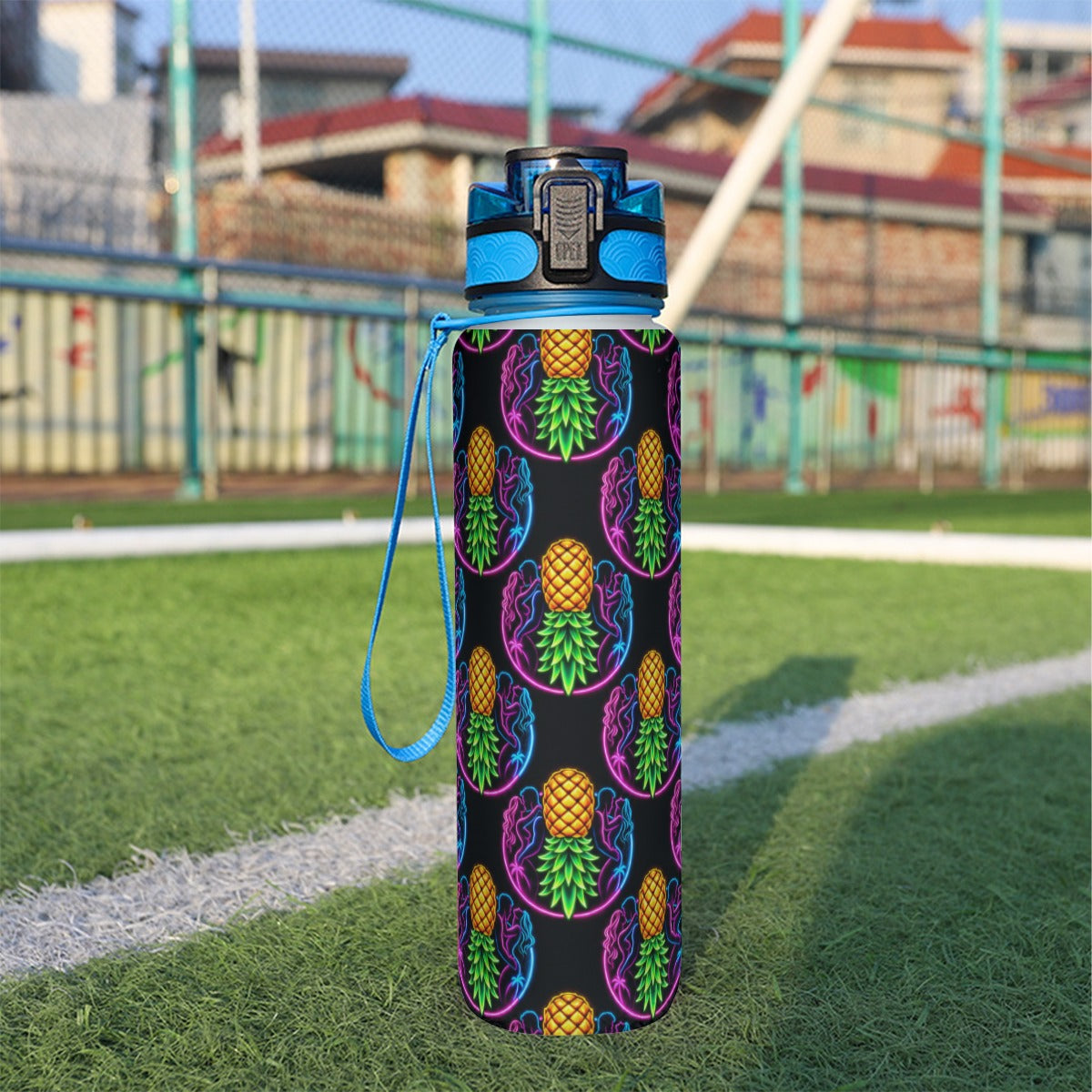 Electric Pineapple Water Bottle 32oz