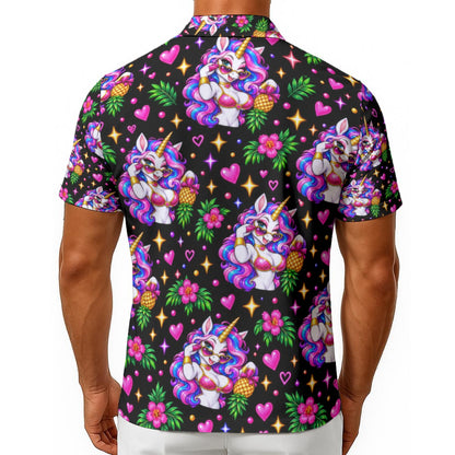 Electric Unicorn Button Up Shirt
