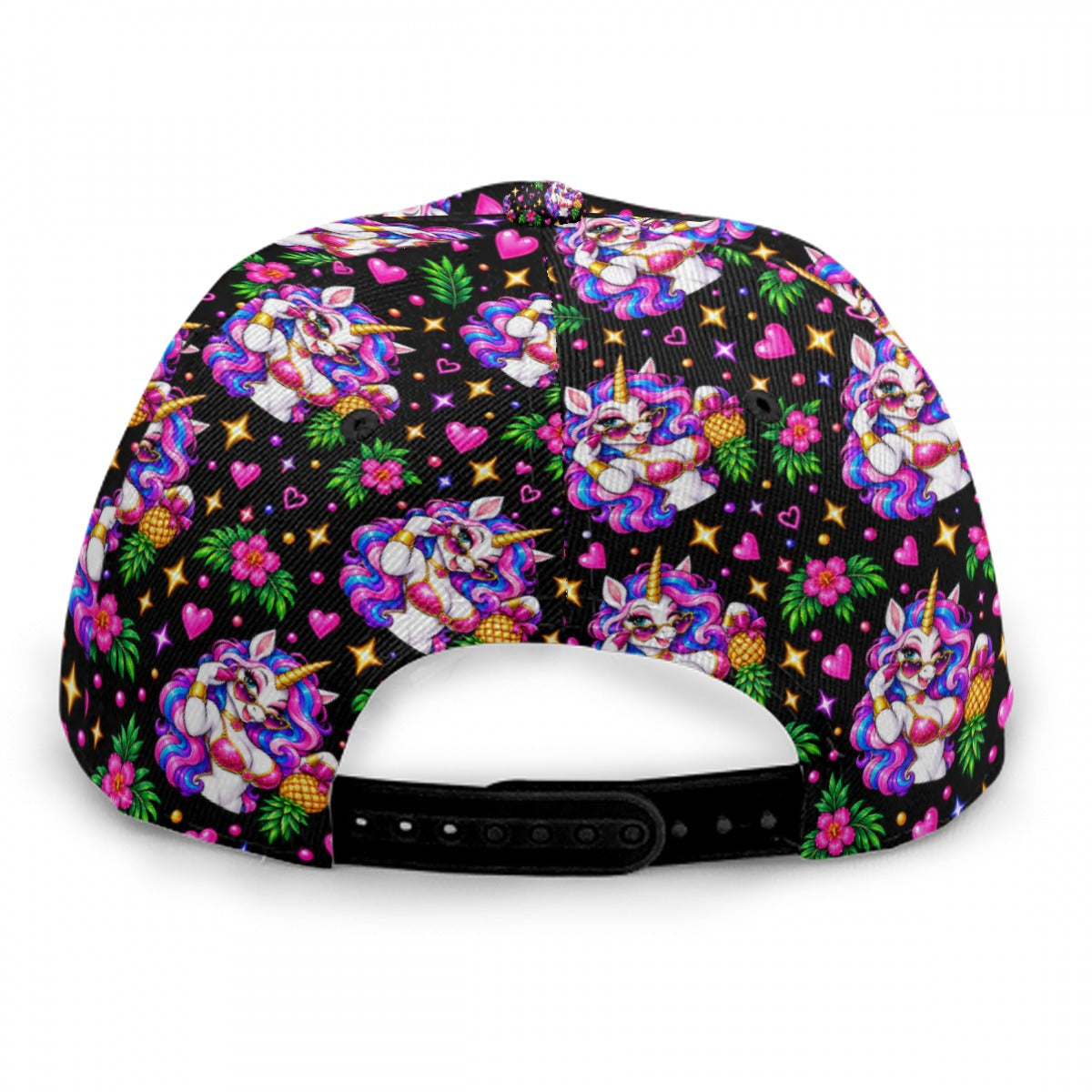 Electric Unicorn Flat Brim Hat