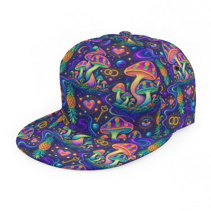 Psychedelic Flat Brim Hat